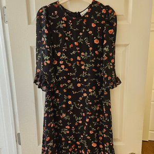 Flowered-print Ganni Dress Size 36 (4)